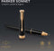 Parker Sonnet rollerballpen | Matzwarte lak met gouden details | fijne punt zwarte inkt | geschenkverpakking