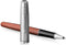 Parker Sonnet rollerballpen | metaal en oranje lak met palladium afwerking | fijne penpunt zwarte inkt | Geschenkverpakking