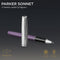 Parker Sonnet | rollerballpen | metaal en violette lak met palladium afwerkings | fijne penpunt | zwarte inkt | Geschenkverpakking