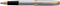 Parker Sonnet rollerballpen | roestvrij staal met gouden trim | fijne punt zwarte inkt | geschenkverpakking