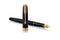 Parker Sonnet vulpen | Matzwarte lak met gouden details | Medium penpunt | Geschenkdoos
