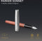 Parker Sonnet vulpen | metaal en oranje lak met palladium afwerking | roestvrijstalen medium penpunt | Geschenkverpakking