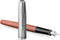 Parker Sonnet vulpen | metaal en oranje lak met palladium afwerking | roestvrijstalen medium penpunt | Geschenkverpakking