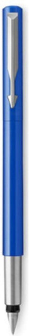 Parker Vector-vulpen | blauw met chrome afwerking | mediumpunt | blauwe inkt | hangtab