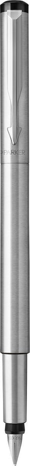 Parker Vector-vulpen | roestvrij staal met chrome afwerking | mediumpunt | blauwe inkt | hangtab