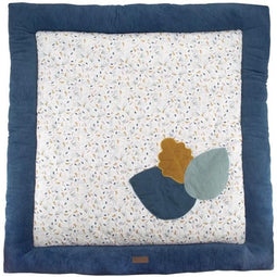 Parkmat - DOMIVA - AU FIL DE L'EAU - 100 x 100 cm - Wit en blauw