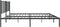 vidaXL - Bedframe - met - hoofdbord - metaal - zwart - 160x200 - cm