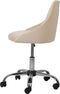 PARRISH - Bureaustoel - Beige - Fluweel