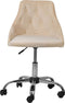 PARRISH - Bureaustoel - Beige - Fluweel