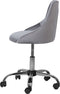 PARRISH - Bureaustoel - Grijs - Fluweel