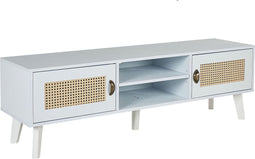 PARTON - TV-meubel - Wit - MDF