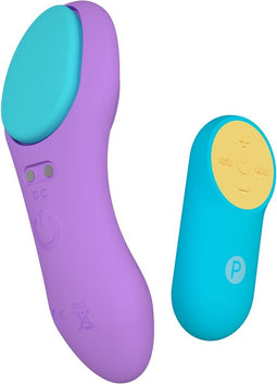 PARTY COLOR TOYS - PANTY VIBRATOR WITH LILA USB CONTROL