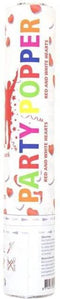 Party popper rood wit hartjes