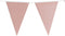 Party verjaardag Vlaggenlijn - glitters - papier - rose goud - 6 m - 25 punt vlaggetjes
