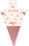 Party verjaardag Vlaggenlijn - glitters - papier - rose goud - 6 m - 25 punt vlaggetjes