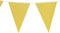 Party verjaardag Vlaggenlijn - papier - glitter goud - 6 m - 25 punt vlaggetjes