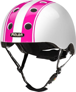 Partychimp Fietshelm Urban Active Polycarbonaat Wit/roze Mt 46 - 52 Cm