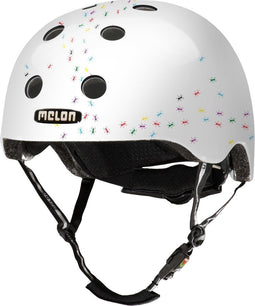 Partychimp Fietshelm Urban Active Pop Ants Wit Mt 52 - 58 Cm