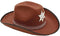 Partychimp - Hoed - Cowboy - Met Ster - Bruin