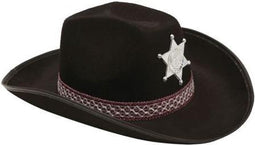 Partychimp - Hoed - Cowboy - Met Ster - Zwart
