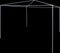 Partytent - 3x3m - Opbouwbaar - Geen zijwanden - Wit