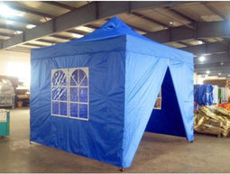 Partytent Easy Up 3 x 3 meter met zijwanden in Blauw