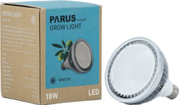 Parus by Venso E27 Kweeklamp "Winter" 18W 140°, verbeterde fotosynthese en hogere chlorofylvorming, LED groeilamp, groeilicht voor kamerplanten, groenten, bloemen