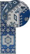 PARVAKADLI - Laagpolig vloerkleed - Blauw - 60 x 200 cm - Polyester