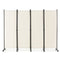 Coast scheidingswand - 4-delig - op wieltjes - opvouwbaar - 225 x 173 cm - wit