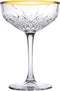 Pasabahce Champagnecoupe Timeless 27 cl - Transparant Goud 4 stuk(s)