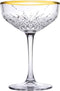 Pasabahce Champagnecoupe Timeless 27 cl - Transparant Goud 4 stuk(s)