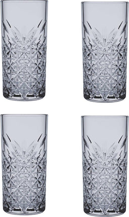 Pasabahce Longdrink Timeless 45 cl - Grijs 4 stuks