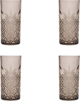 Pasabahce Longdrink Timeless 45 cl - Taupe Taupe 4 stuks