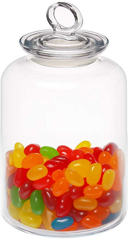 Pasabahce Snoeppot/voorraadpot Megan - 2600 ml - glas - met luchtdichte deksel - D14 x H25 cm