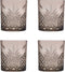 Pasabahce Timeless - Zwarte Whiskyglas - Set van 4 - 345 ml