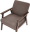 ASNES - Fauteuil - Bruin - Polyester