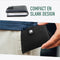 Pasjeshouder met ejector - Leer - Portemonnee - 6 tot 10 pasjes - RFID - Vintage Blauw