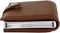 Pasjeshouder met ejector - Leren sleeve - 6 tot 7 pasjes - RFID - Bruin