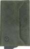 Pasjeshouder met ejector - Leren sleeve - 6 tot 7 pasjes - RFID - Vintage Groen