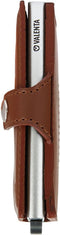 Pasjeshouder met ejector - Leren sleeve - 6 tot 7 pasjes - RFID - Bruin