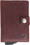 Pasjeshouder met ejector - Leren sleeve - 6 tot 7 pasjes - RFID - Vintage Burgundy Rood