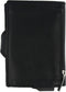 Pasjeshouder met ejector - Leren sleeve - 6 tot 7 pasjes - RFID - Zwart