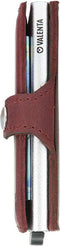 Pasjeshouder met ejector - Leren sleeve - 6 tot 7 pasjes - RFID - Vintage Burgundy Rood