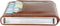 Pasjeshouder met ejector - Leren sleeve - 6 tot 7 pasjes - RFID - Bruin