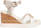 Liu Jo Nicole 06 - Dames Sandalen met Sleehak - Glitterafwerking - Wit - Maat 37