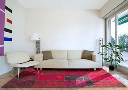 Patchwork vloerkleed Red 8014 170x240 cm