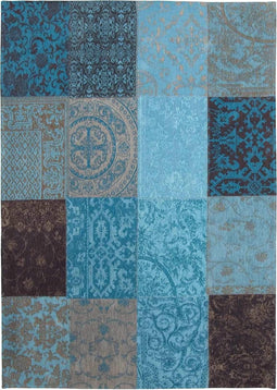Patchwork vloerkleed Turquoise 8105 230x330 cm