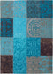 Patchwork vloerkleed Turquoise 8105 230x330 cm