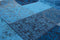 Patchwork vloerkleed Turquoise 8105 230x330 cm