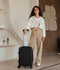 Pathsail® Handbagage Reiskoffer 40L - ABS - Lichtgewicht Trolley - TSA slot & Spinner wielen - Extra sterke rits met voorvak - Zwart